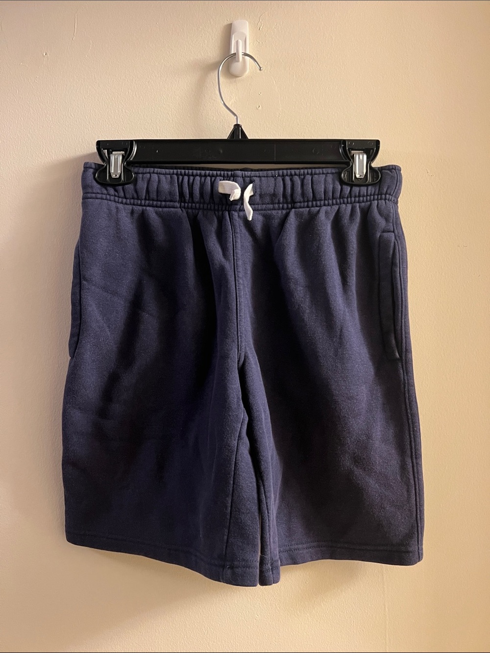 Boys's Navy Cotton Drawstring Shorts